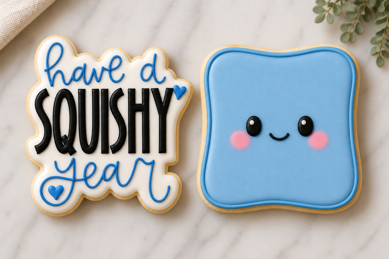 💙 Have a Squishy Year Cookie Set